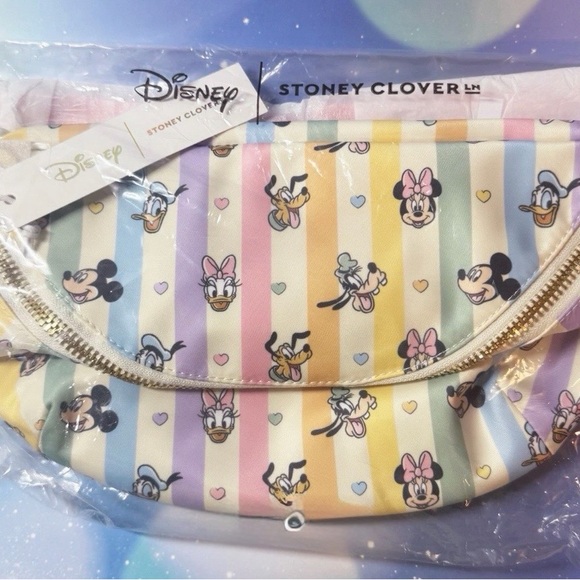 Stoney Clover Lane & Disney Pastel Striped Jumbo Fanny Bag - Picture 5 of 5
